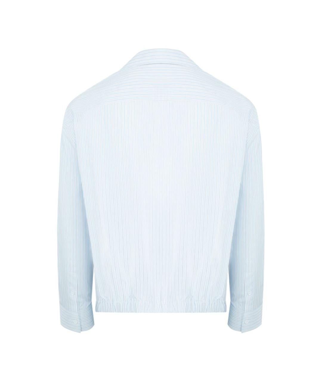 LOEWE Голубая хлопковая кэжуал рубашка, фото 2