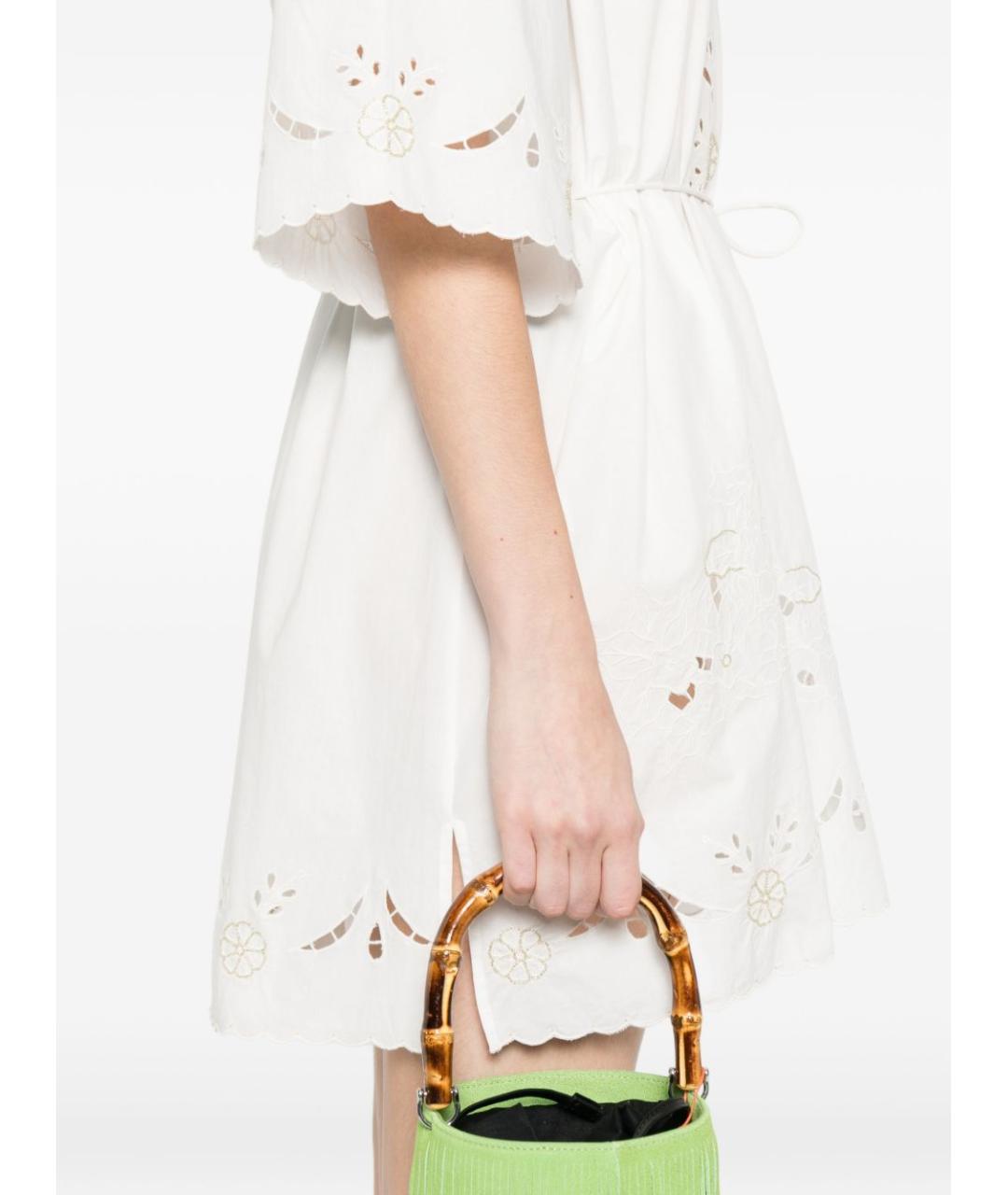 FORTE FORTE Белое хлопковое повседневное платье, фото 2