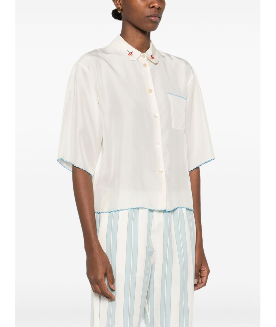 FORTE FORTE Бежевая хлопковая рубашка, фото 5