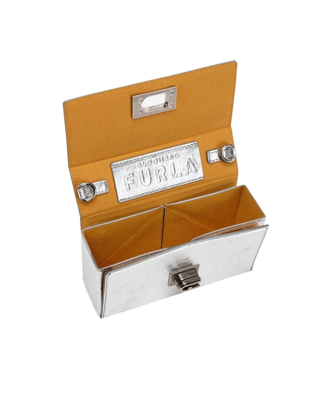 FURLA Серебряная сумка через плечо, фото 4