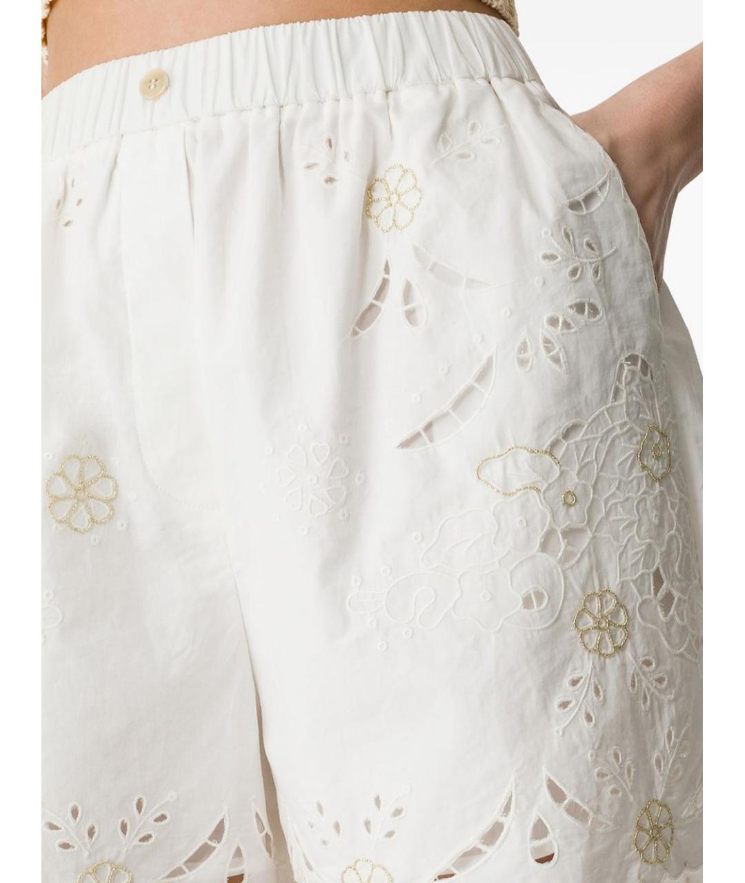 FORTE FORTE Белые хлопковые шорты, фото 2