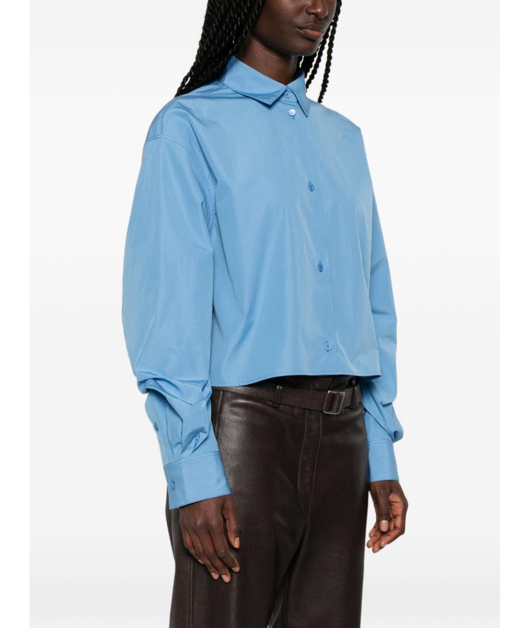 LOEWE Голубая хлопковая рубашка, фото 3