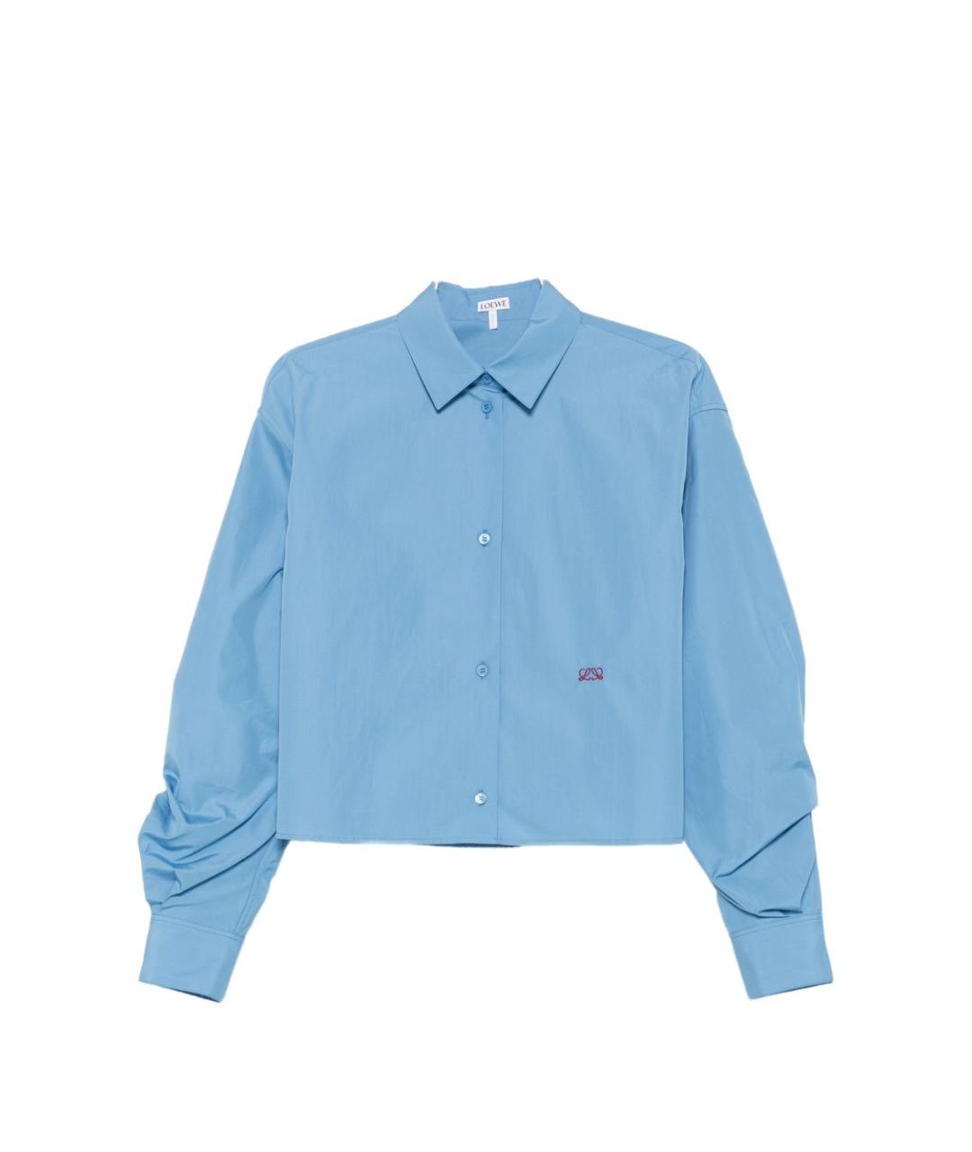 LOEWE Голубая хлопковая рубашка, фото 1