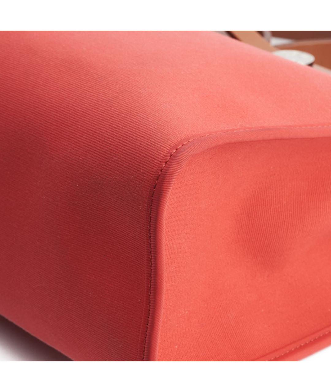 HERMES Красная тканевая сумка через плечо, фото 5