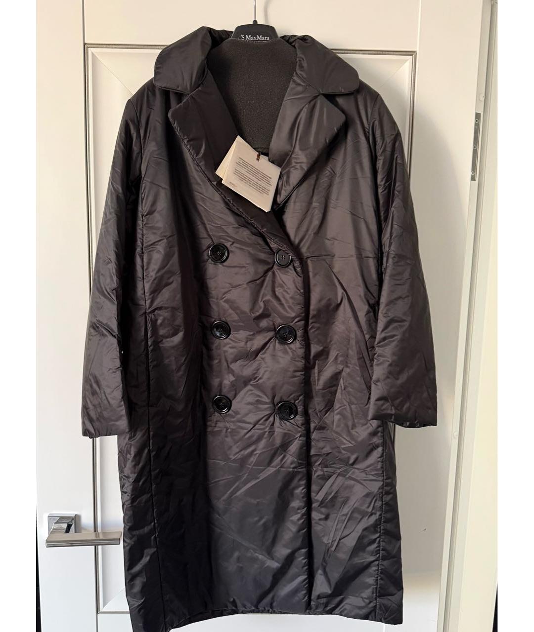 MAX MARA Черное пальто, фото 6