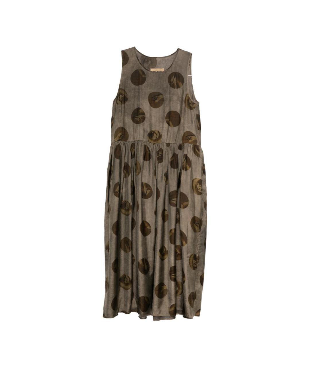 UMA WANG Серое вискозное повседневное платье, фото 1
