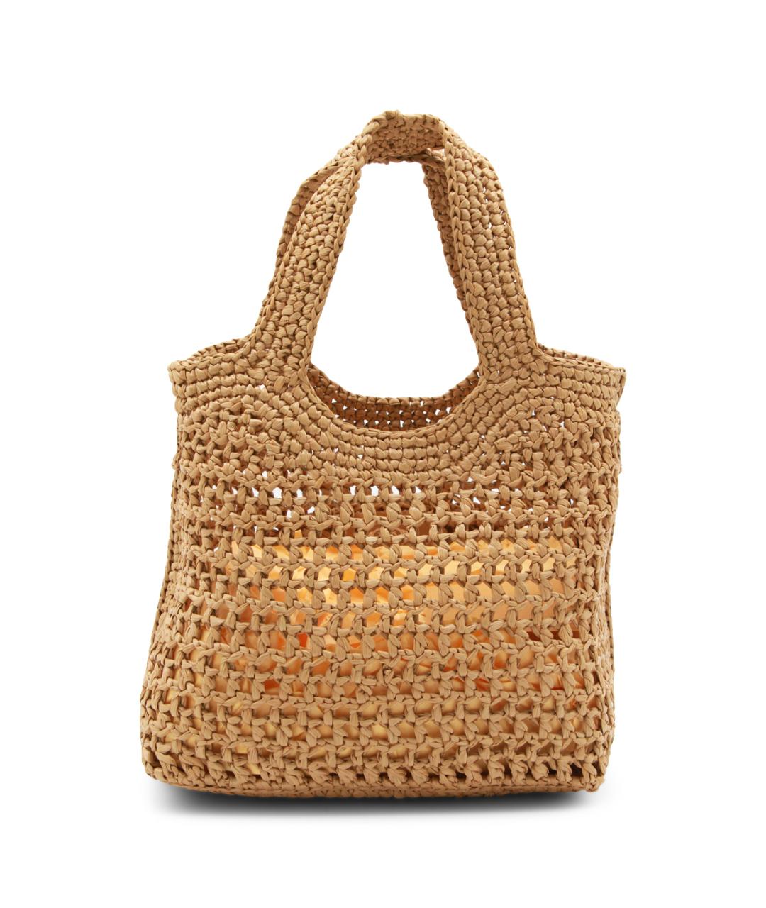 TOD'S Бежевая пелетеная сумка тоут, фото 3