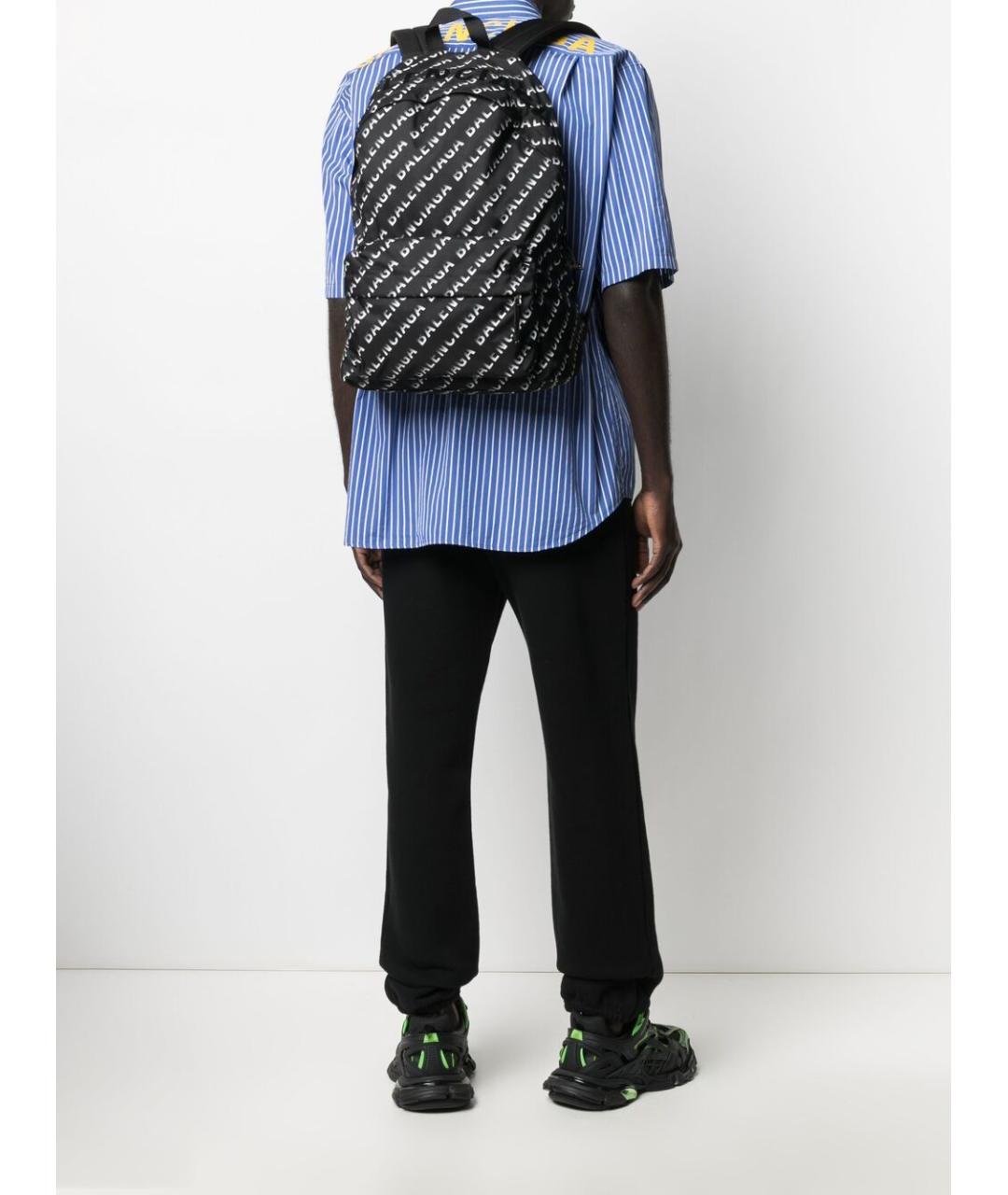 BALENCIAGA Черный синтетический рюкзак, фото 2