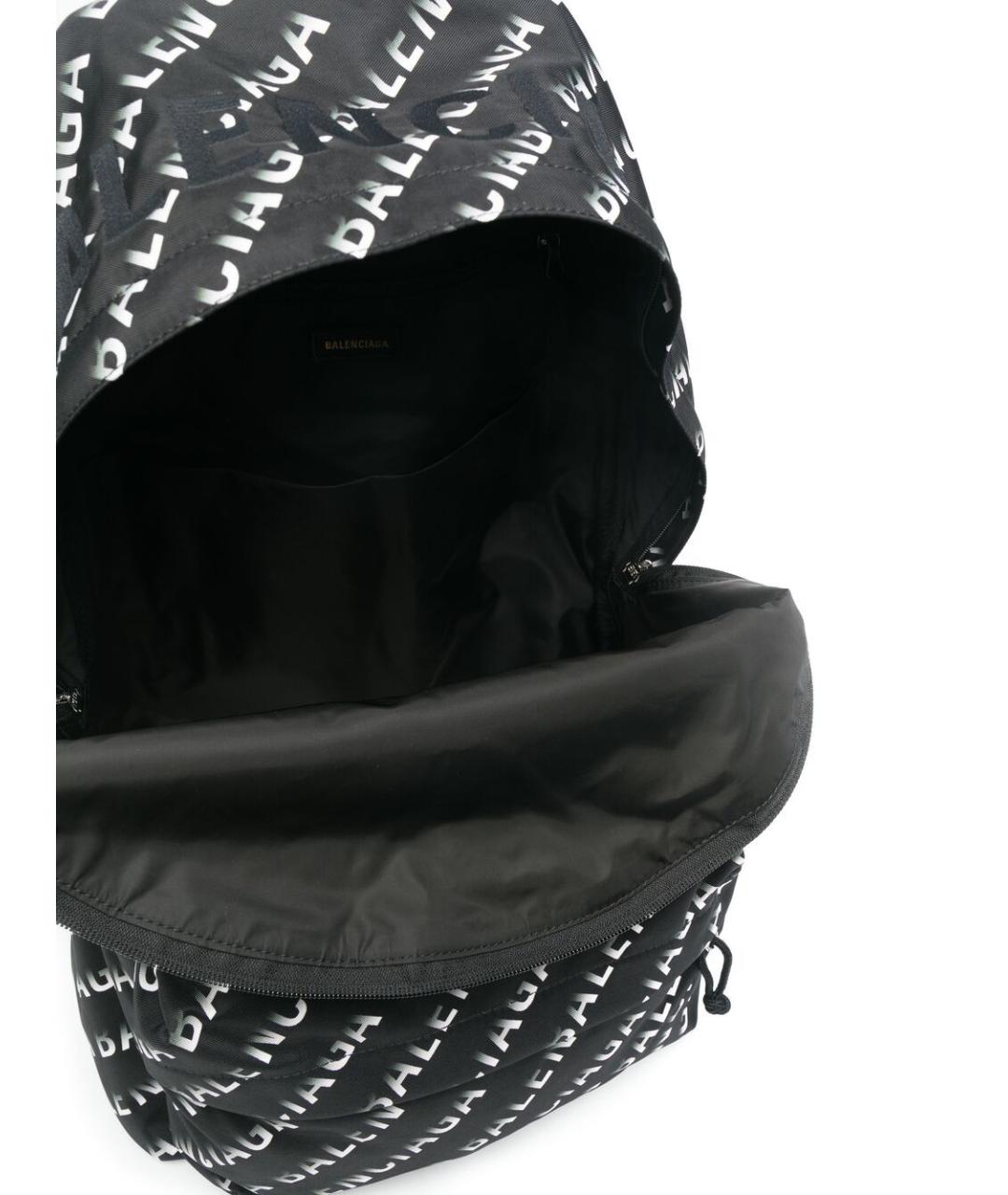 BALENCIAGA Черный синтетический рюкзак, фото 4