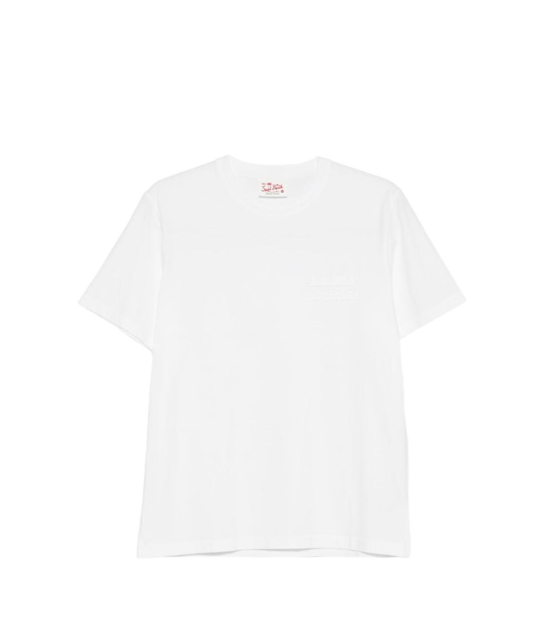 MC2 SAINT BARTH Белая хлопковая футболка, фото 1