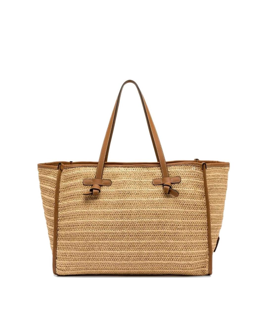 Gianni Chiarini Бежевая пелетеная сумка тоут, фото 1