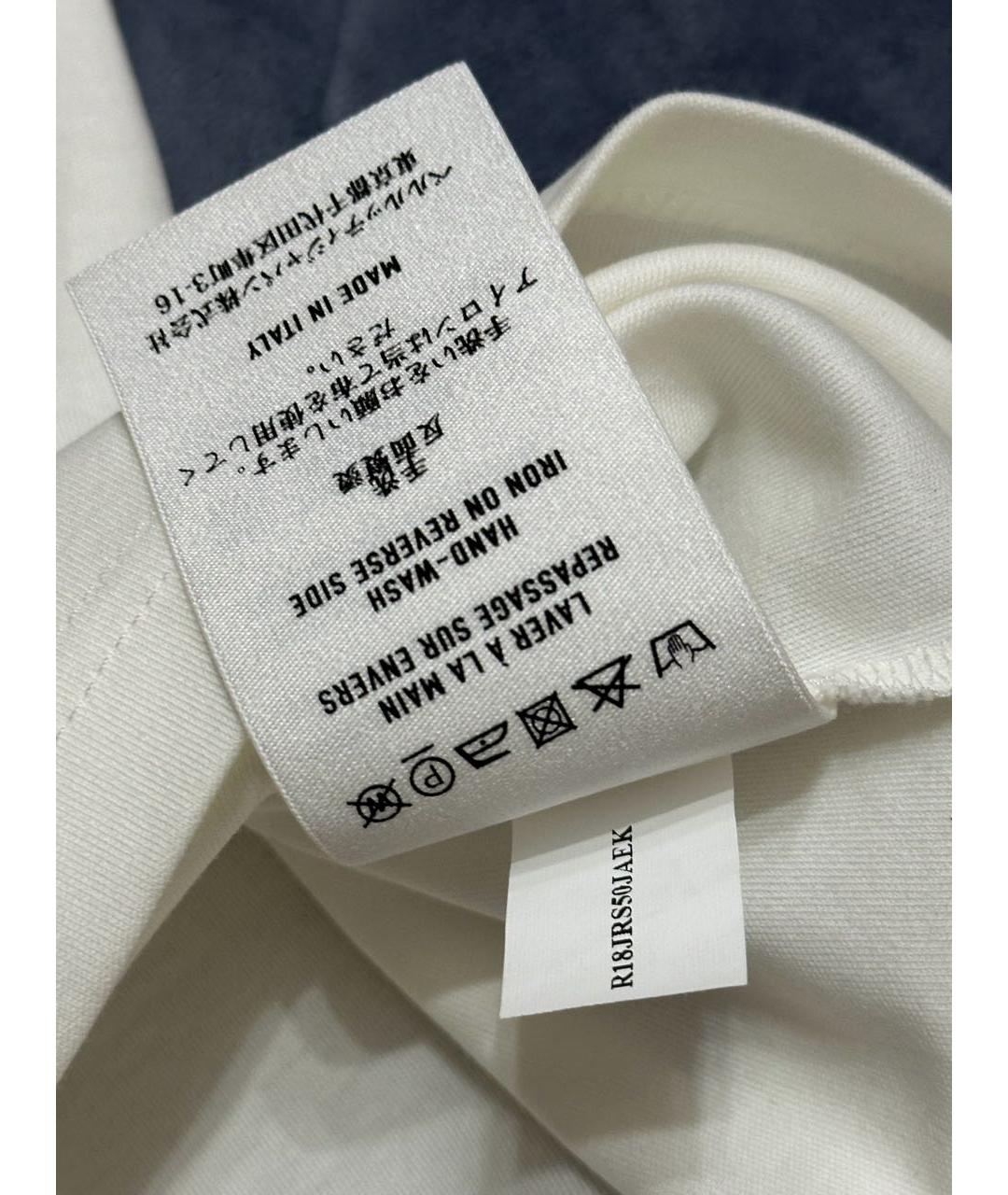 BERLUTI Белая хлопковая футболка, фото 7