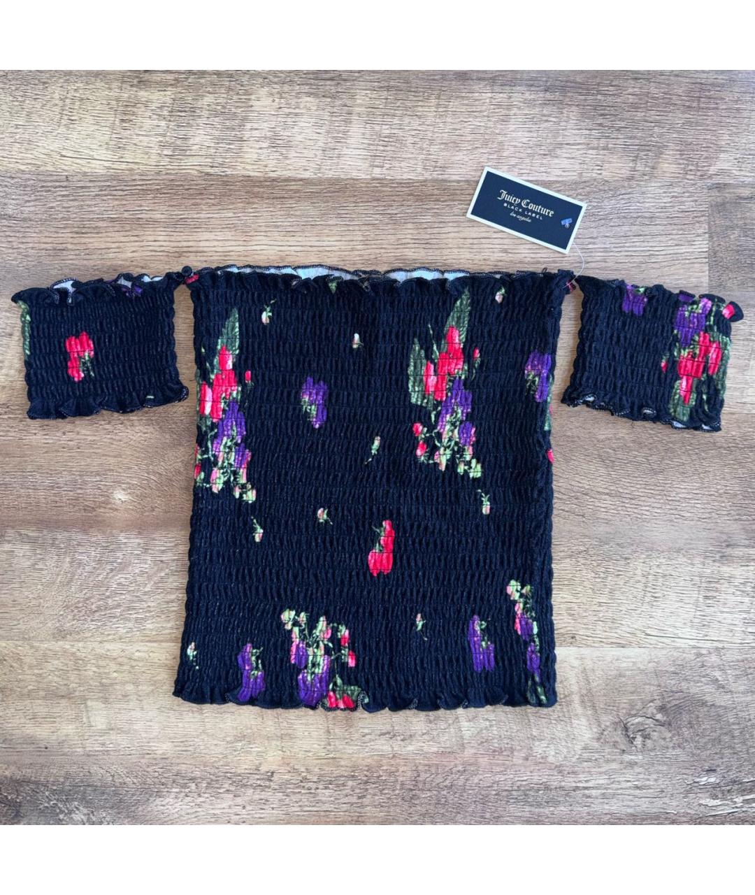 JUICY COUTURE Черная хлопковая майка, фото 9