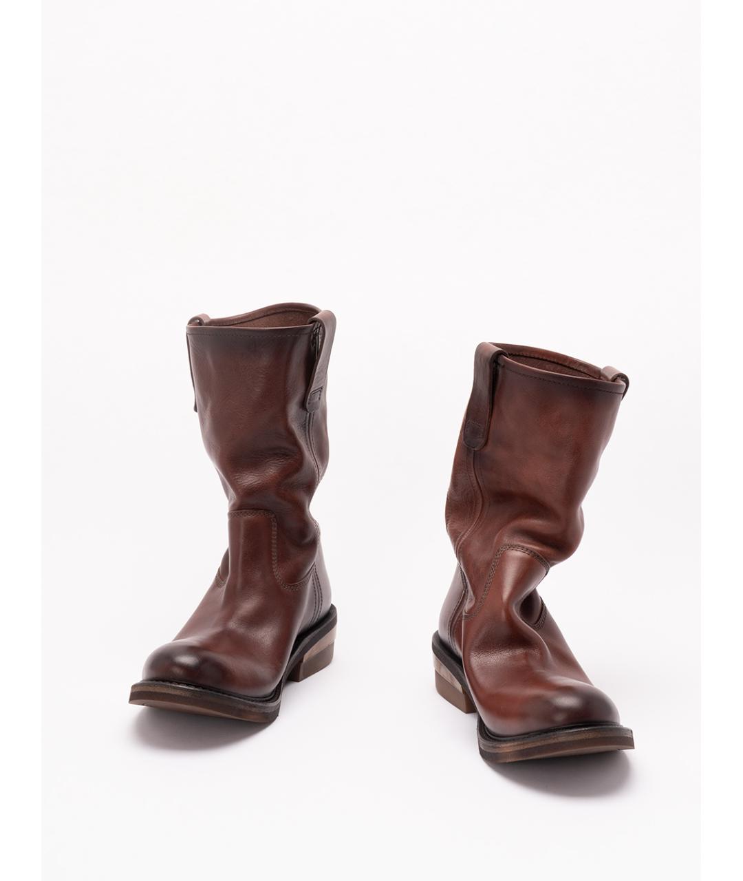 MIU MIU Коричневые кожаные ботинки, фото 2