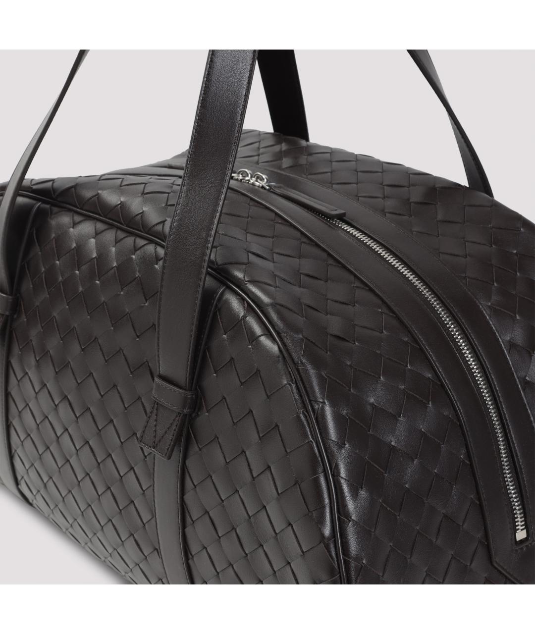 BOTTEGA VENETA Коричневая кожаная сумка тоут, фото 4