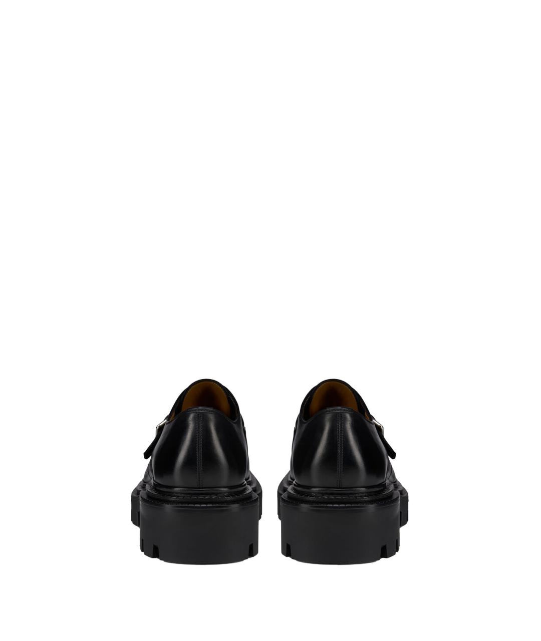 CHRISTIAN LOUBOUTIN Черные кожаные лоферы, фото 3