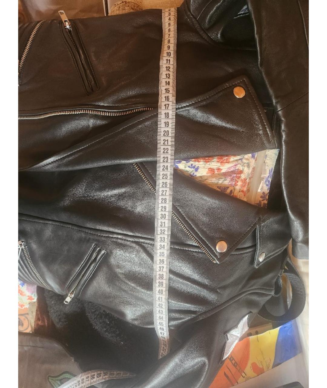 MAJE Черная кожаная куртка, фото 5