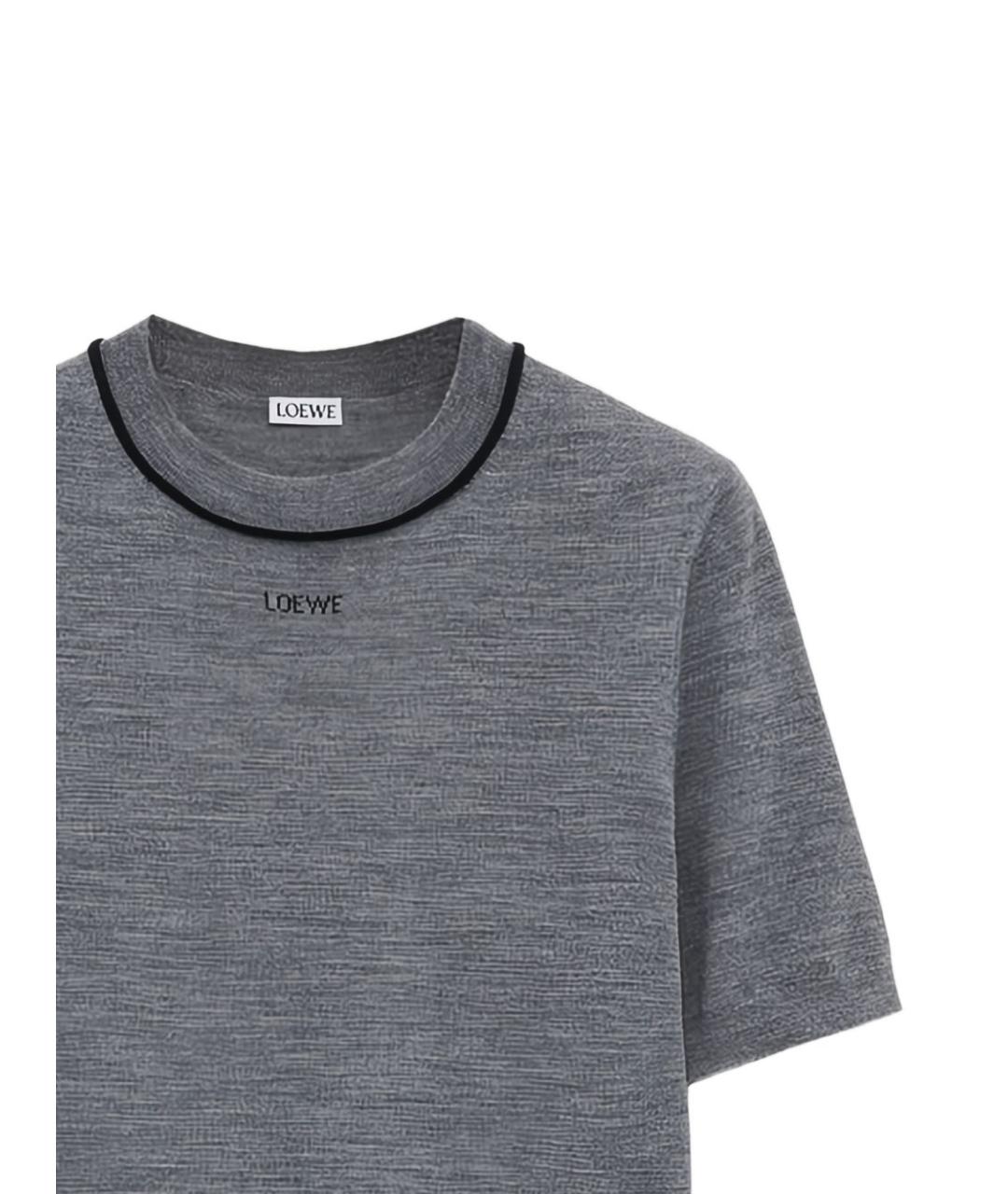 LOEWE Серый шерстяной джемпер / свитер, фото 2