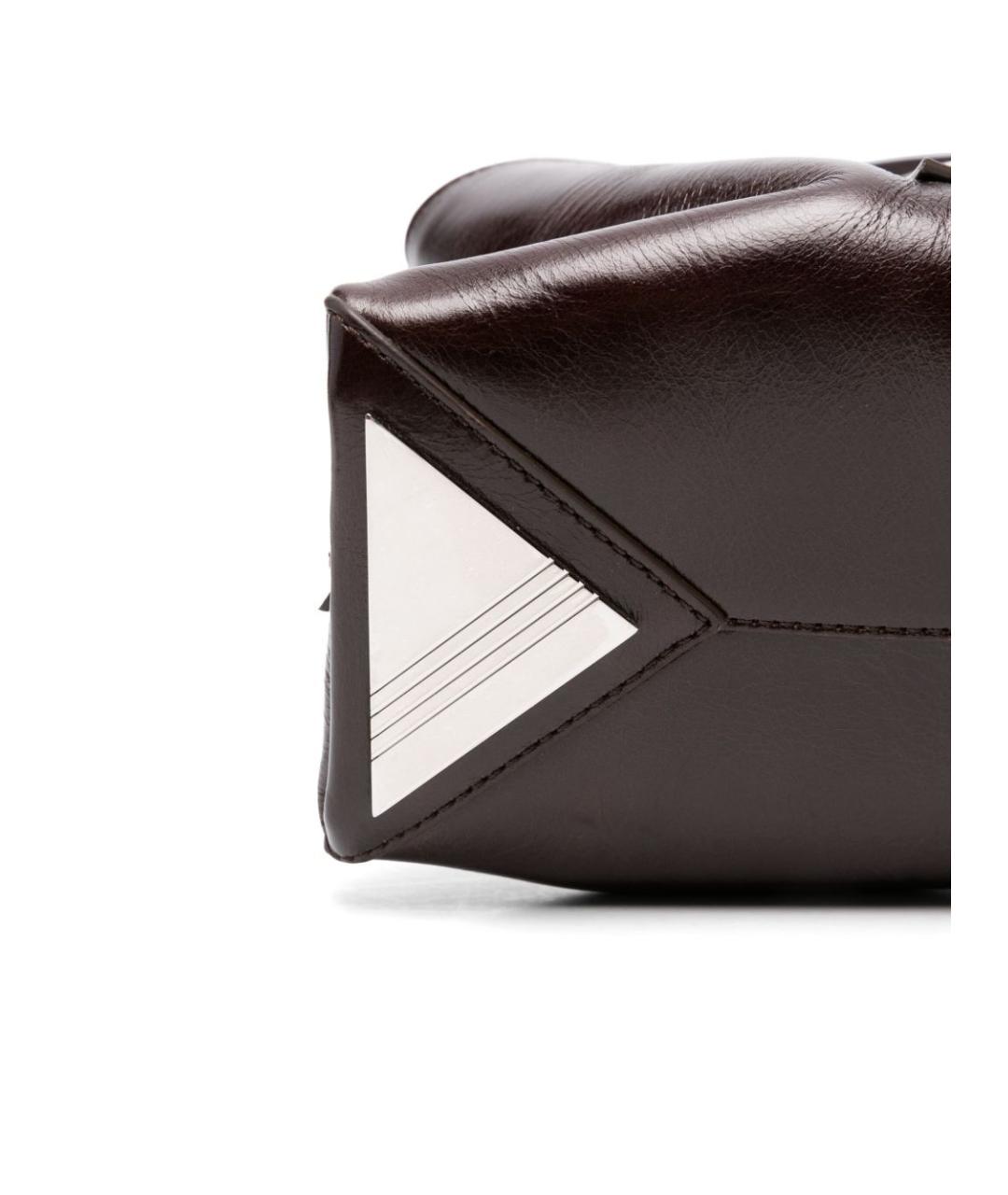 THE ATTICO Коричневая кожаная сумка тоут, фото 2