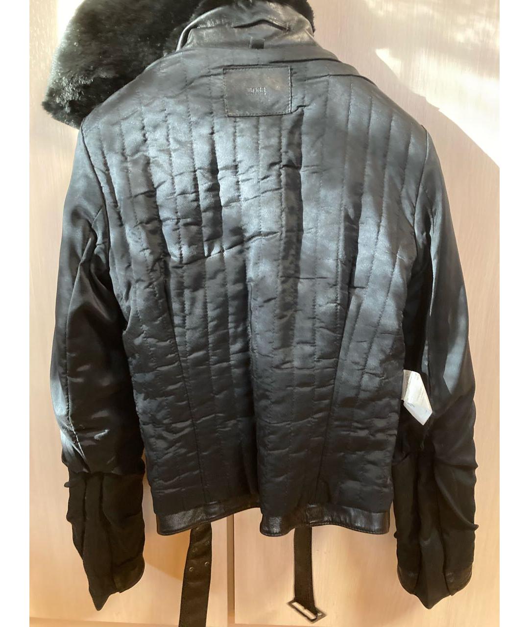 HUGO BOSS Черная кожаная куртка, фото 3