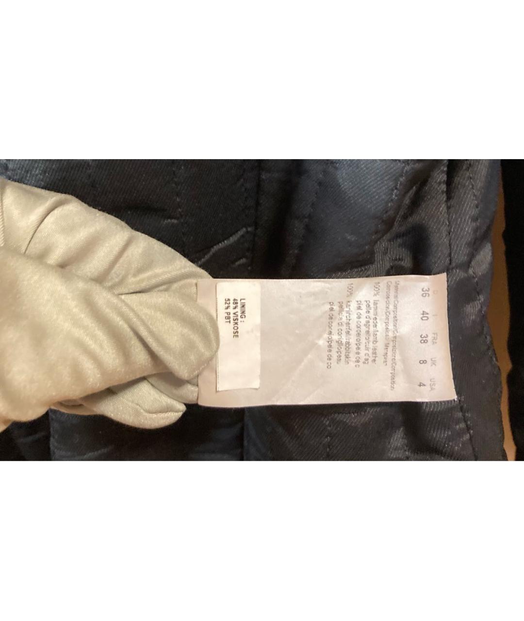 HUGO BOSS Черная кожаная куртка, фото 5