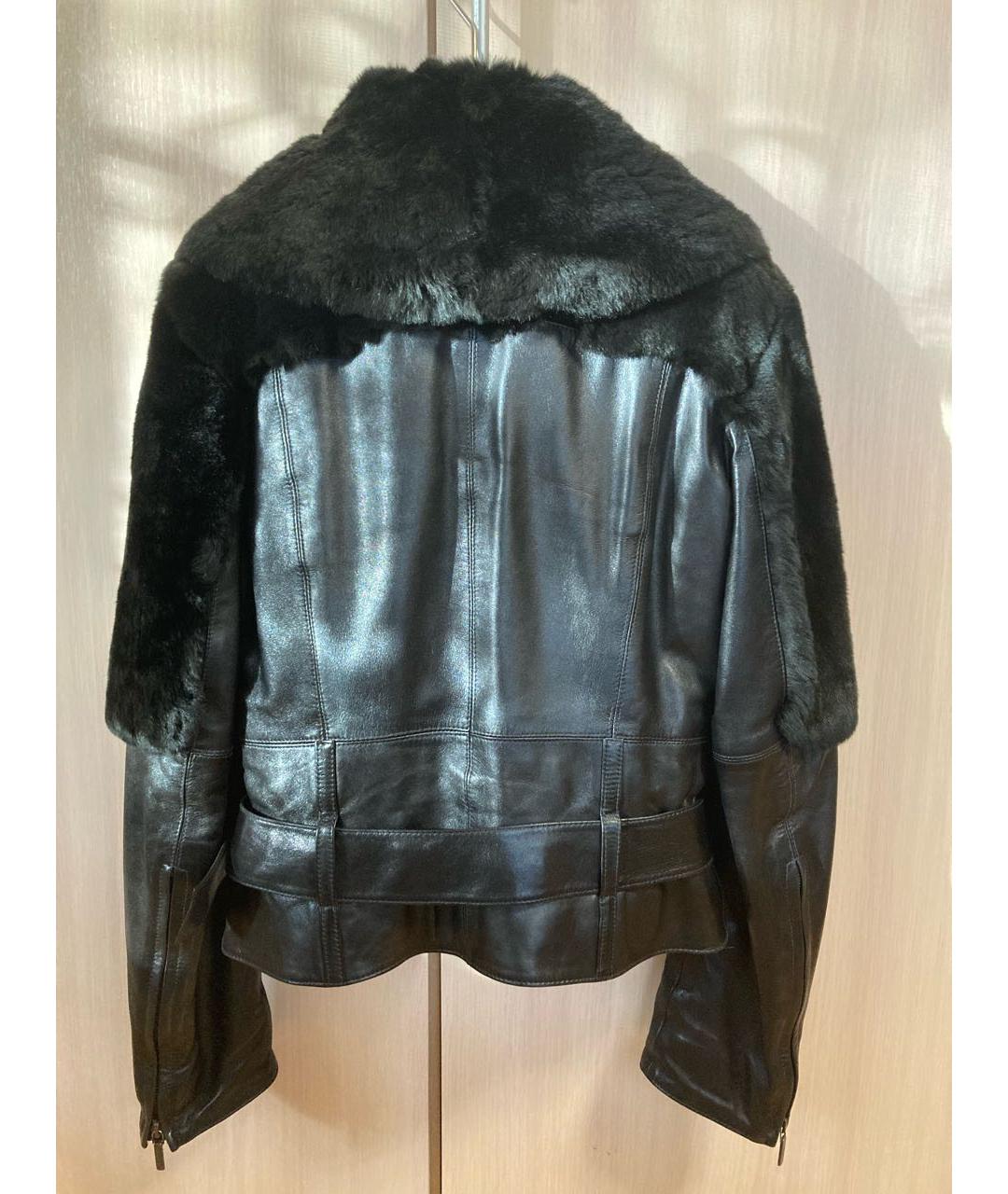 HUGO BOSS Черная кожаная куртка, фото 2