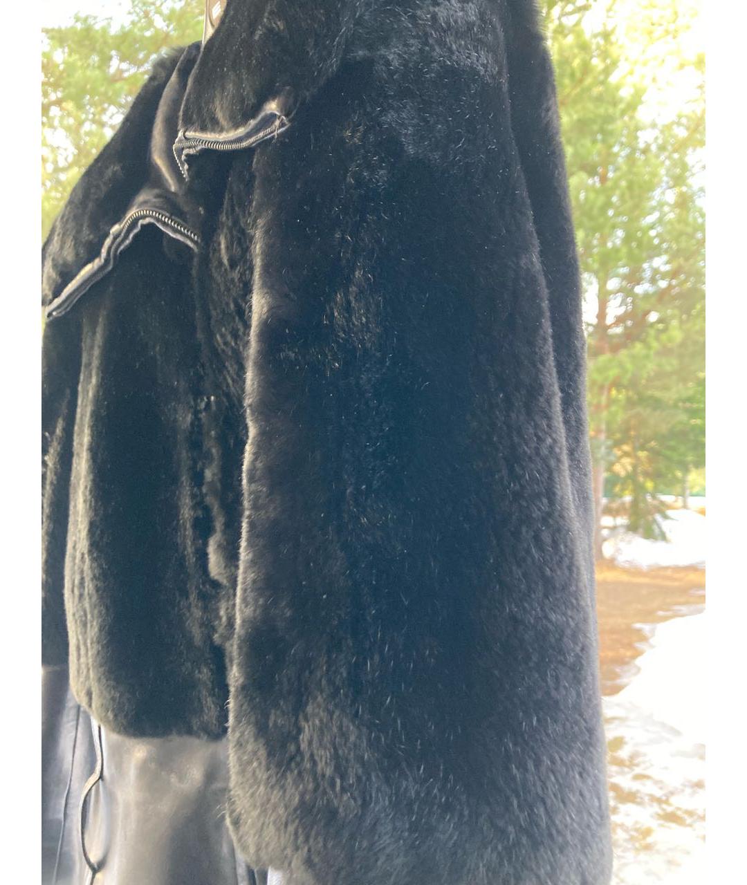 HUGO BOSS Черная кожаная куртка, фото 4