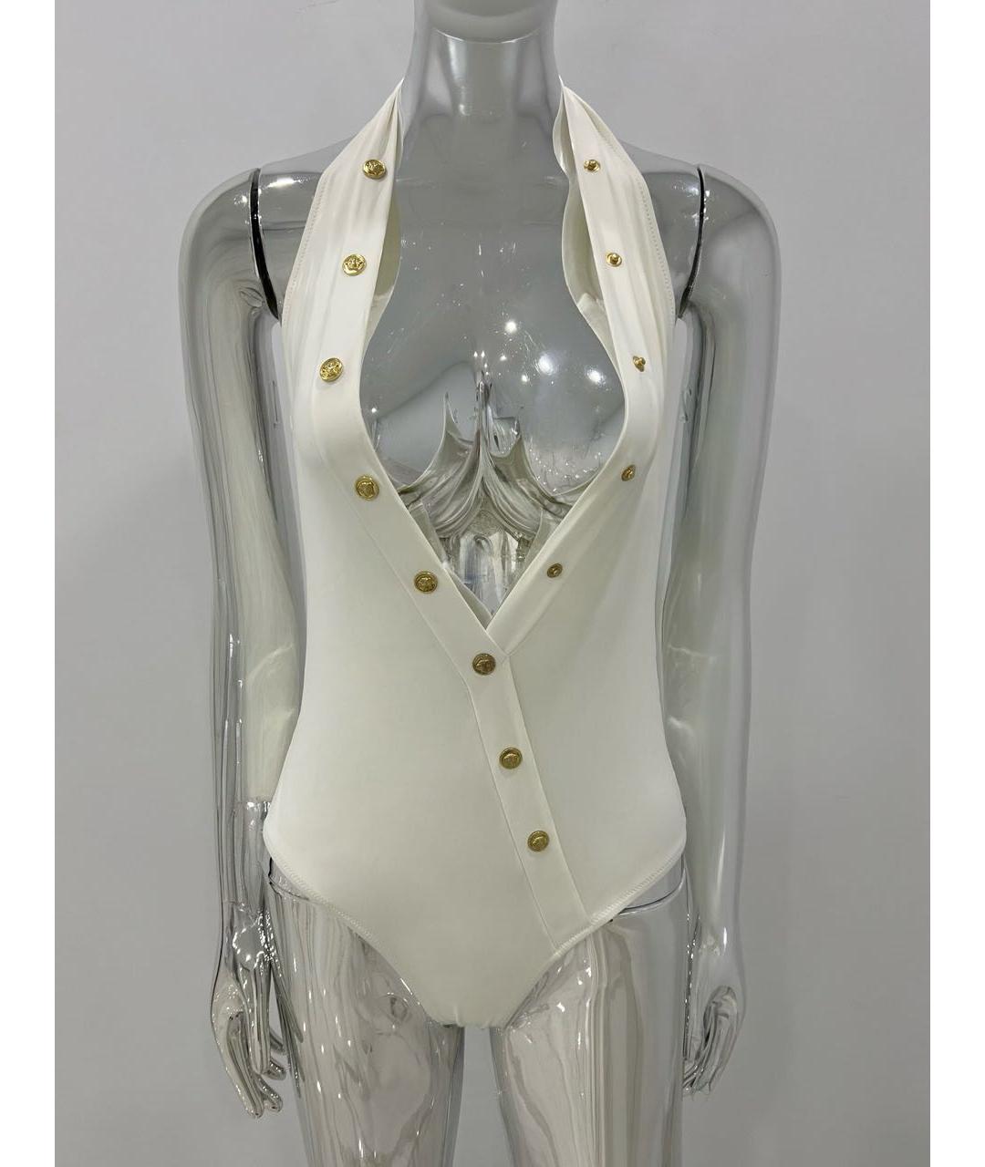 VERSACE Белый полиэстеровый купальник, фото 2