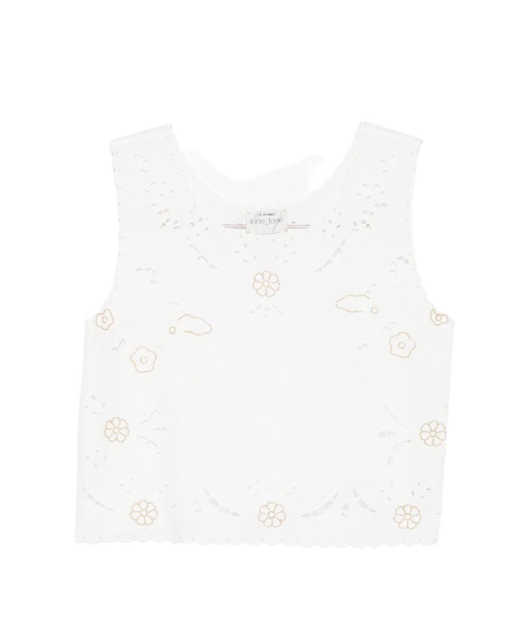 FORTE FORTE Белая хлопковая майка, фото 1