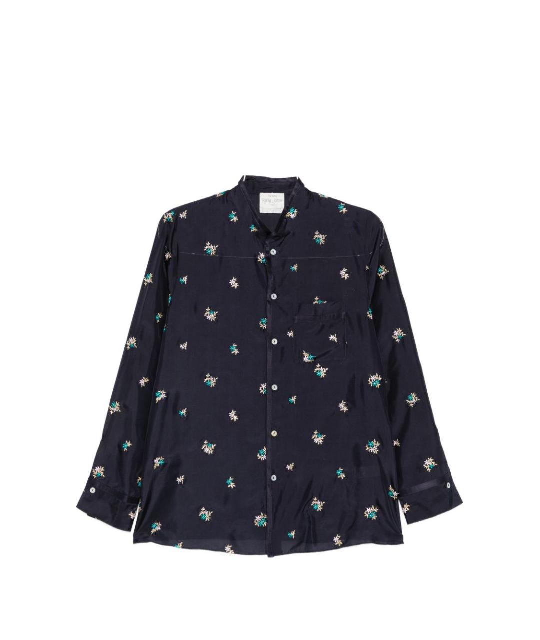 FORTE FORTE Синяя шелковая рубашка, фото 1