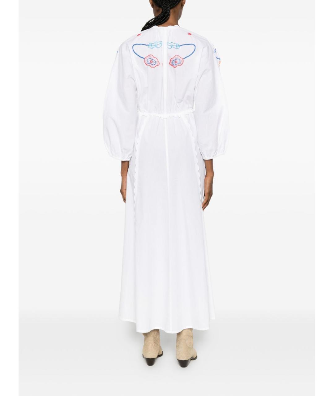 FORTE FORTE Белое хлопковое повседневное платье, фото 3