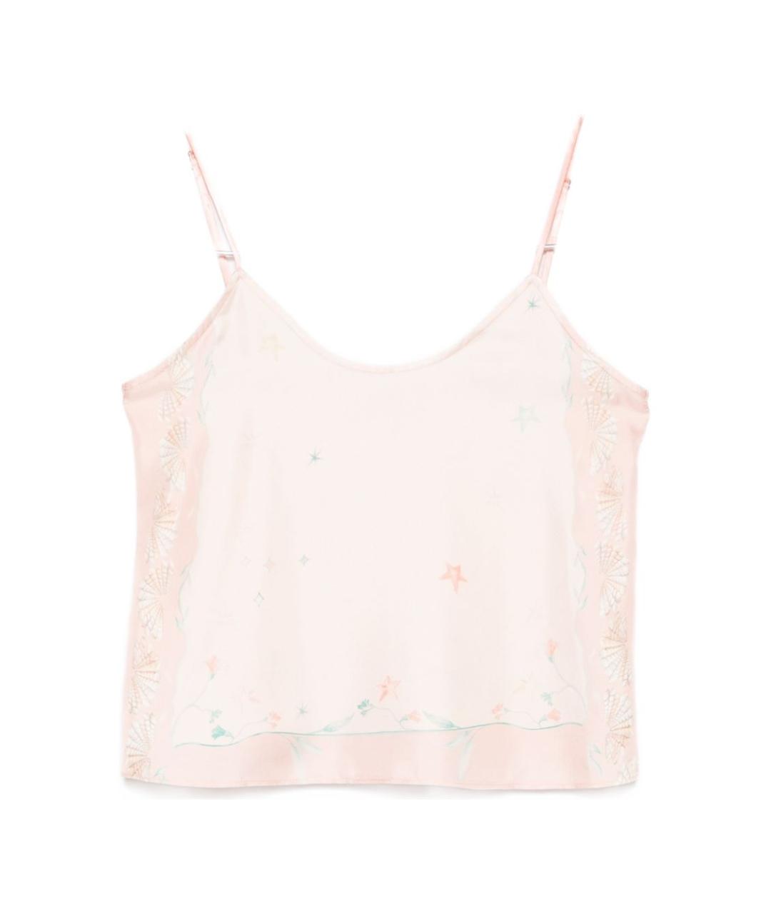 FORTE FORTE Розовая шелковая майка, фото 1