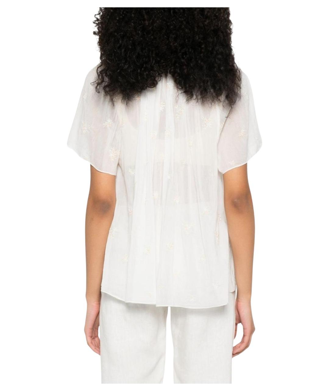 FORTE FORTE Бежевая хлопковая рубашка, фото 4