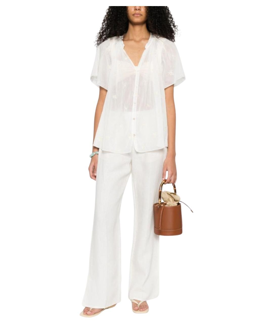 FORTE FORTE Бежевая хлопковая рубашка, фото 3