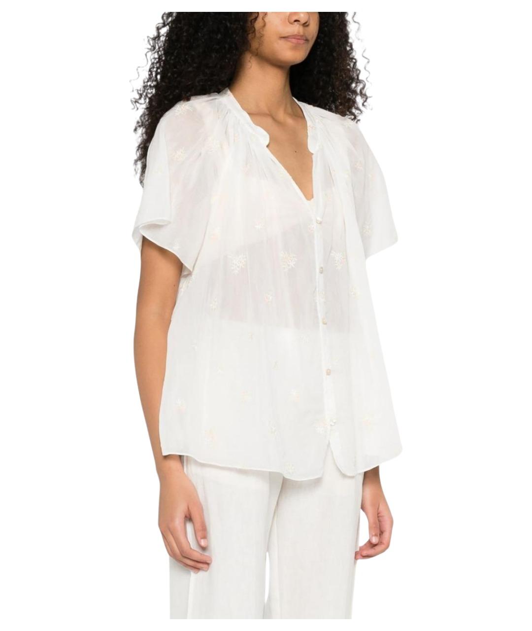 FORTE FORTE Бежевая хлопковая рубашка, фото 5