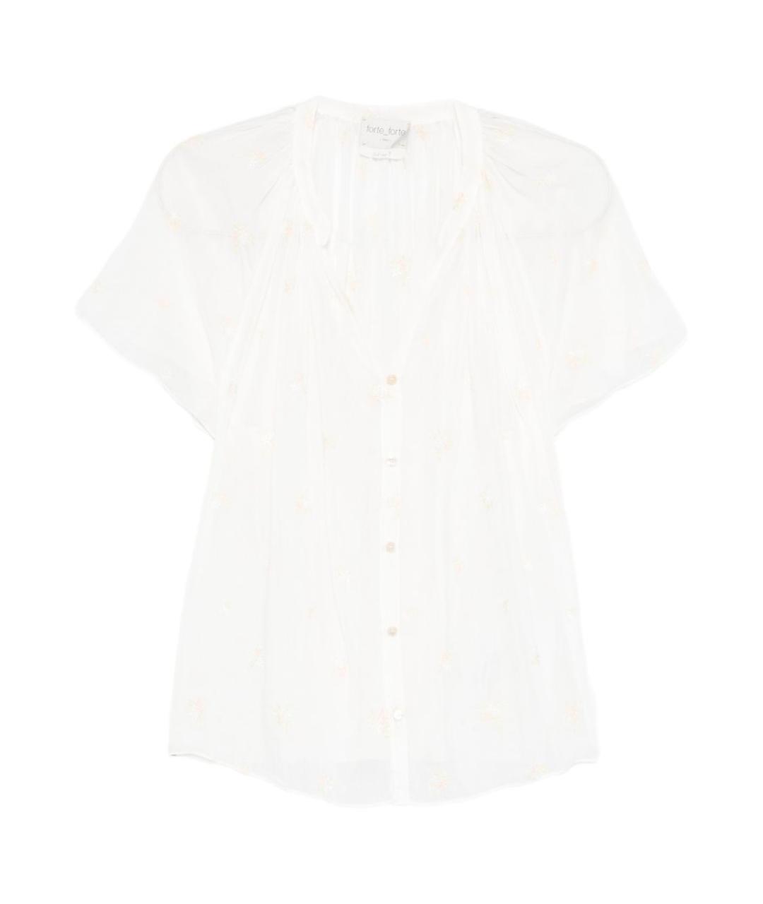 FORTE FORTE Бежевая хлопковая рубашка, фото 1