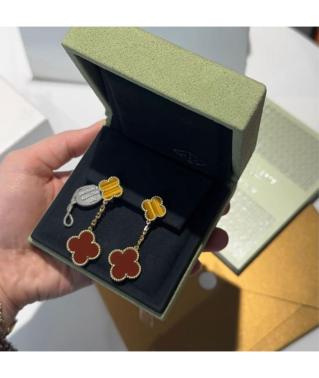 VAN CLEEF & ARPELS Золотые серьги из желтого золота, фото 2