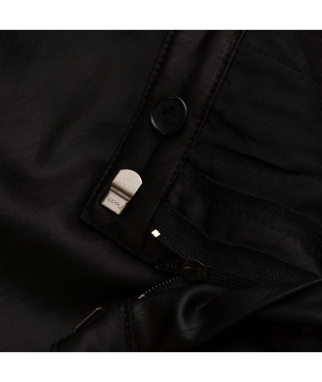 VERSUS VERSACE Черные ацетатные брюки узкие, фото 5