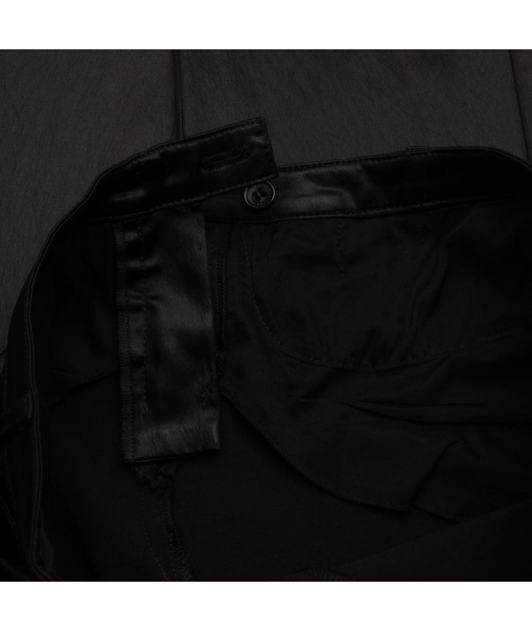 VERSUS VERSACE Черные ацетатные брюки узкие, фото 7