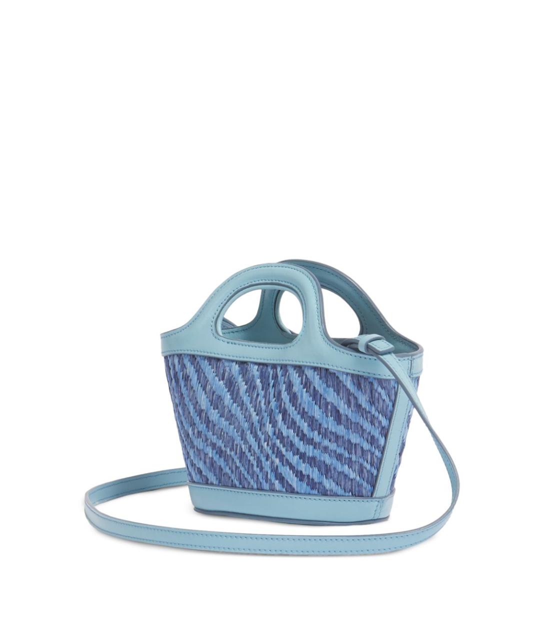 MARNI Синяя синтетическая сумка через плечо, фото 5