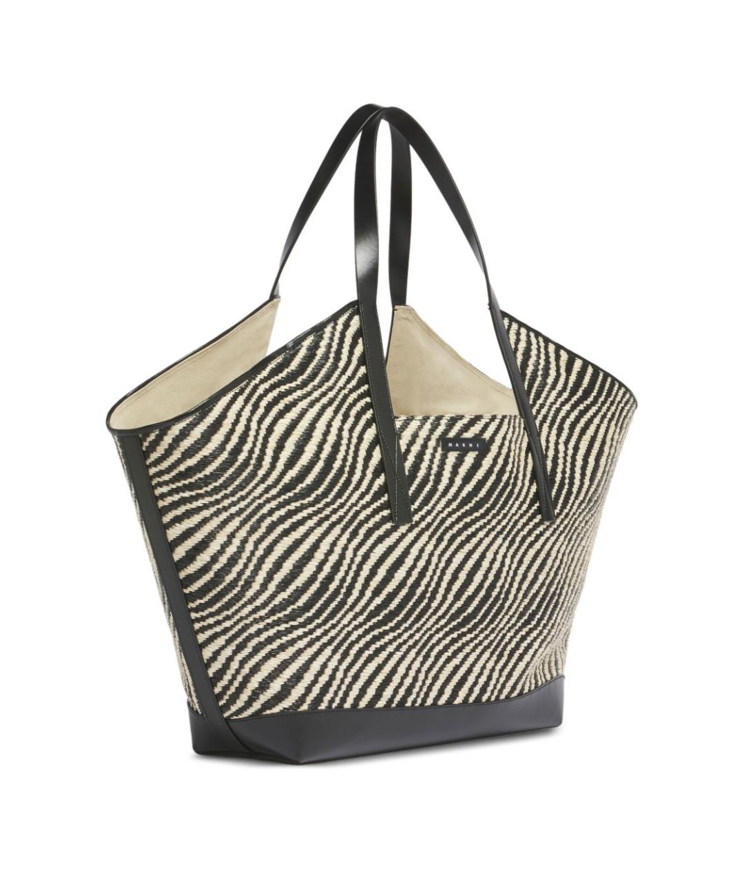 MARNI Мульти жаккардовая сумка тоут, фото 2