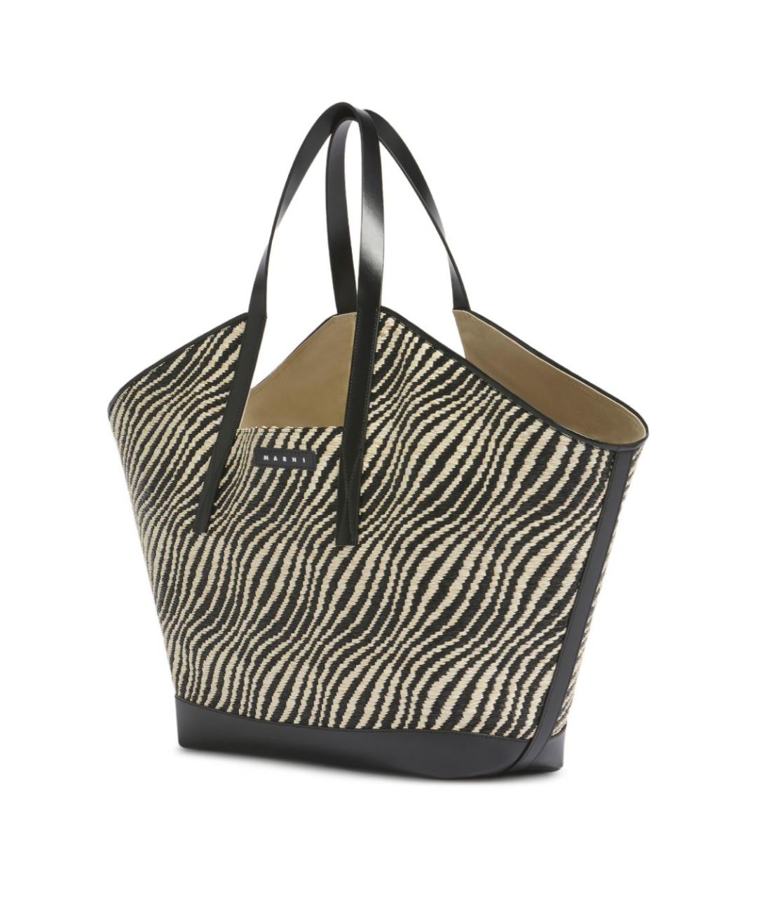 MARNI Мульти жаккардовая сумка тоут, фото 4