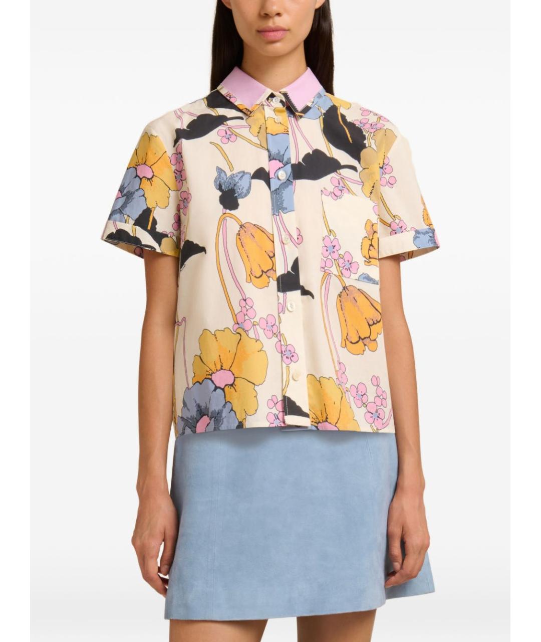 MARNI Мульти хлопковая рубашка, фото 2