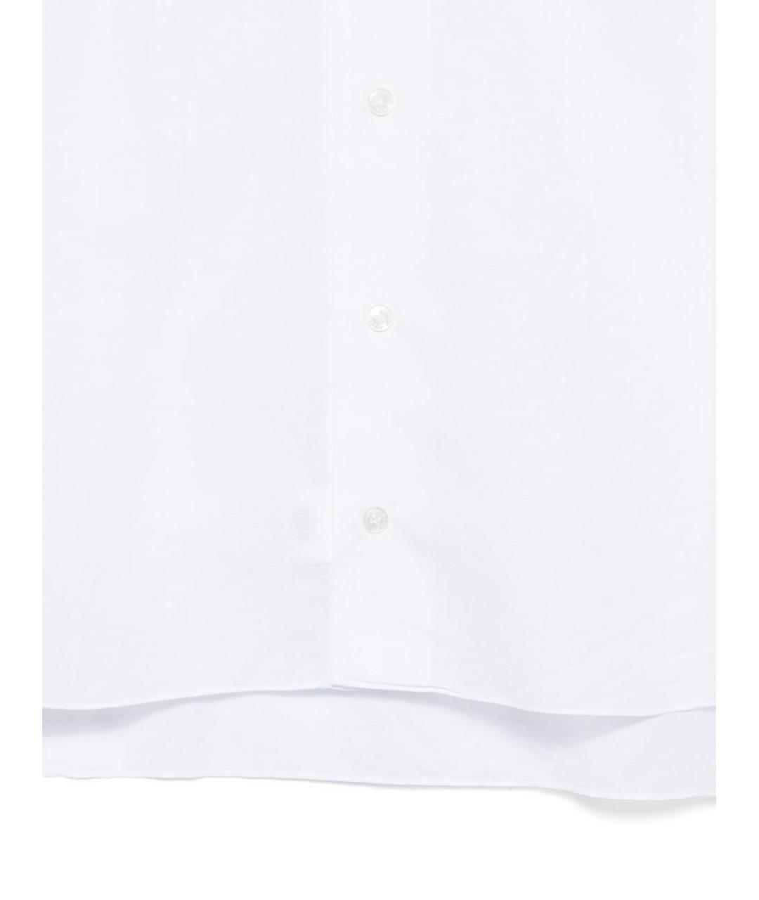 BARBA Белая хлопковая классическая рубашка, фото 3