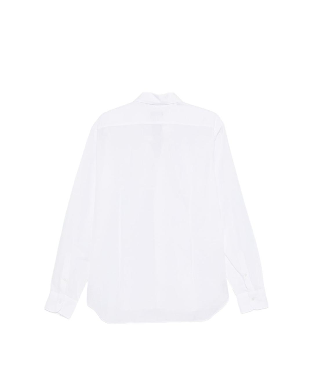 BARBA Белая хлопковая классическая рубашка, фото 2