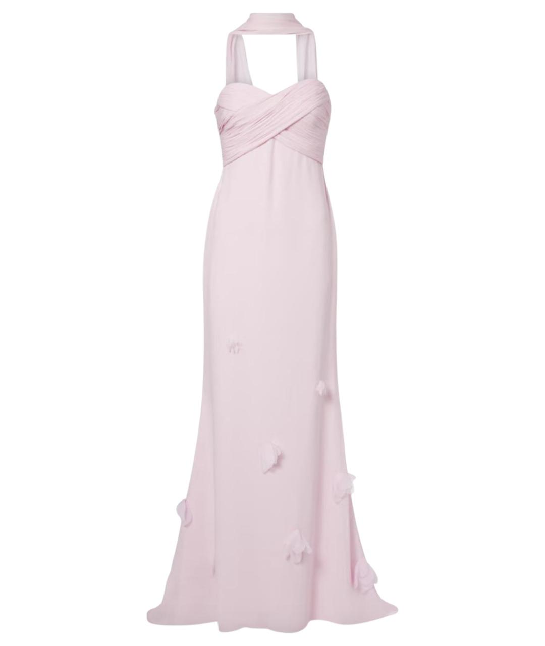 SELF-PORTRAIT Розовое вискозное вечернее платье, фото 1