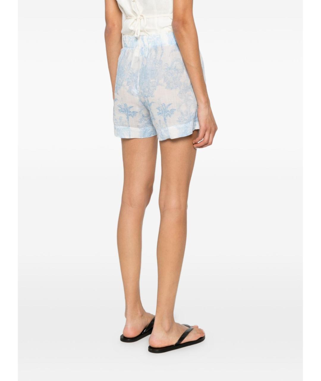 MC2 SAINT BARTH Голубые хлопковые шорты, фото 4