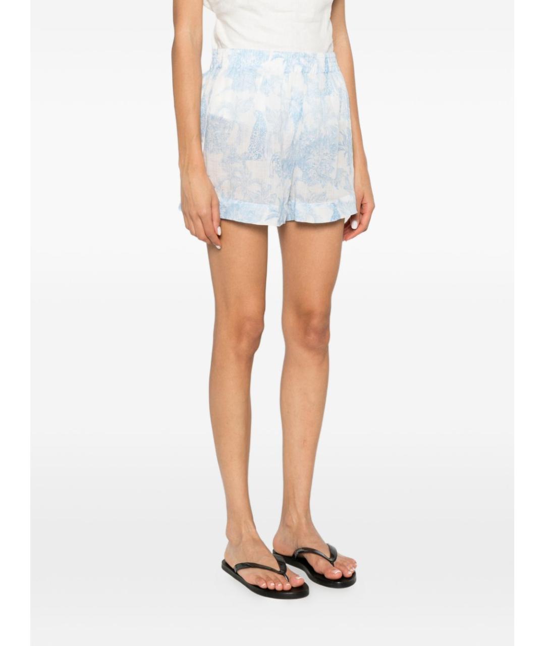 MC2 SAINT BARTH Голубые хлопковые шорты, фото 5