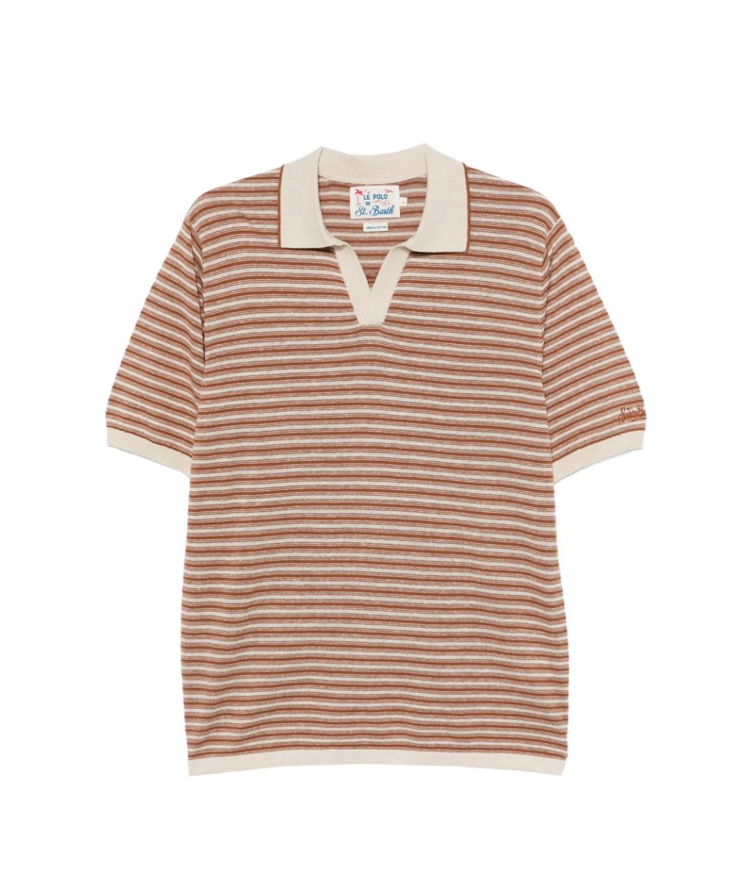 MC2 SAINT BARTH Мульти хлопковое поло с коротким рукавом, фото 1