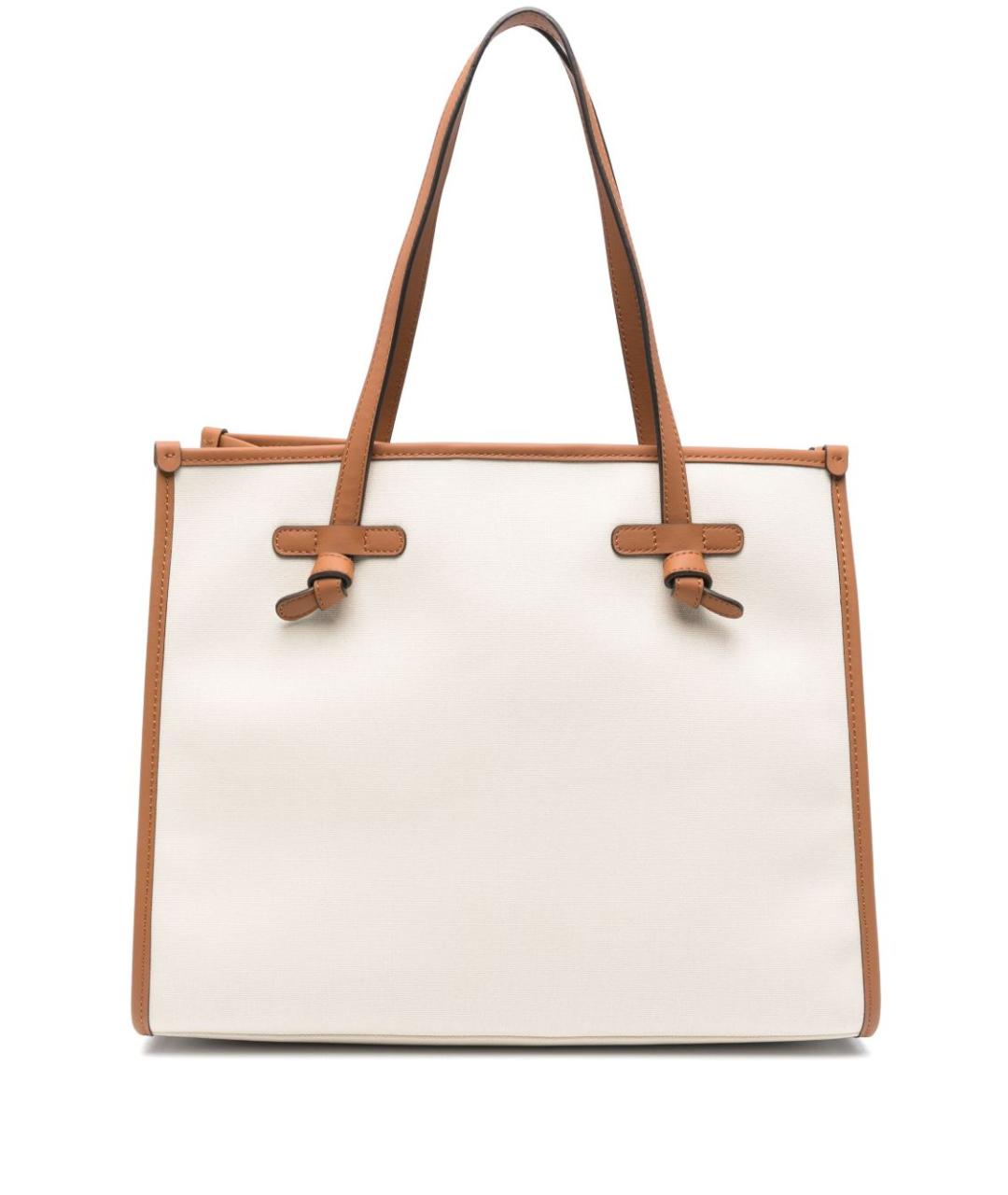 Gianni Chiarini Белая хлопковая сумка тоут, фото 1